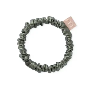 SILK SLIM SCRUNCHIE OLIVE