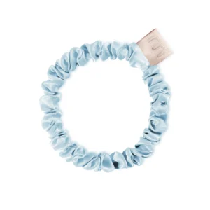 SILK SLIM SCRUNCHIE BABY BLUE
